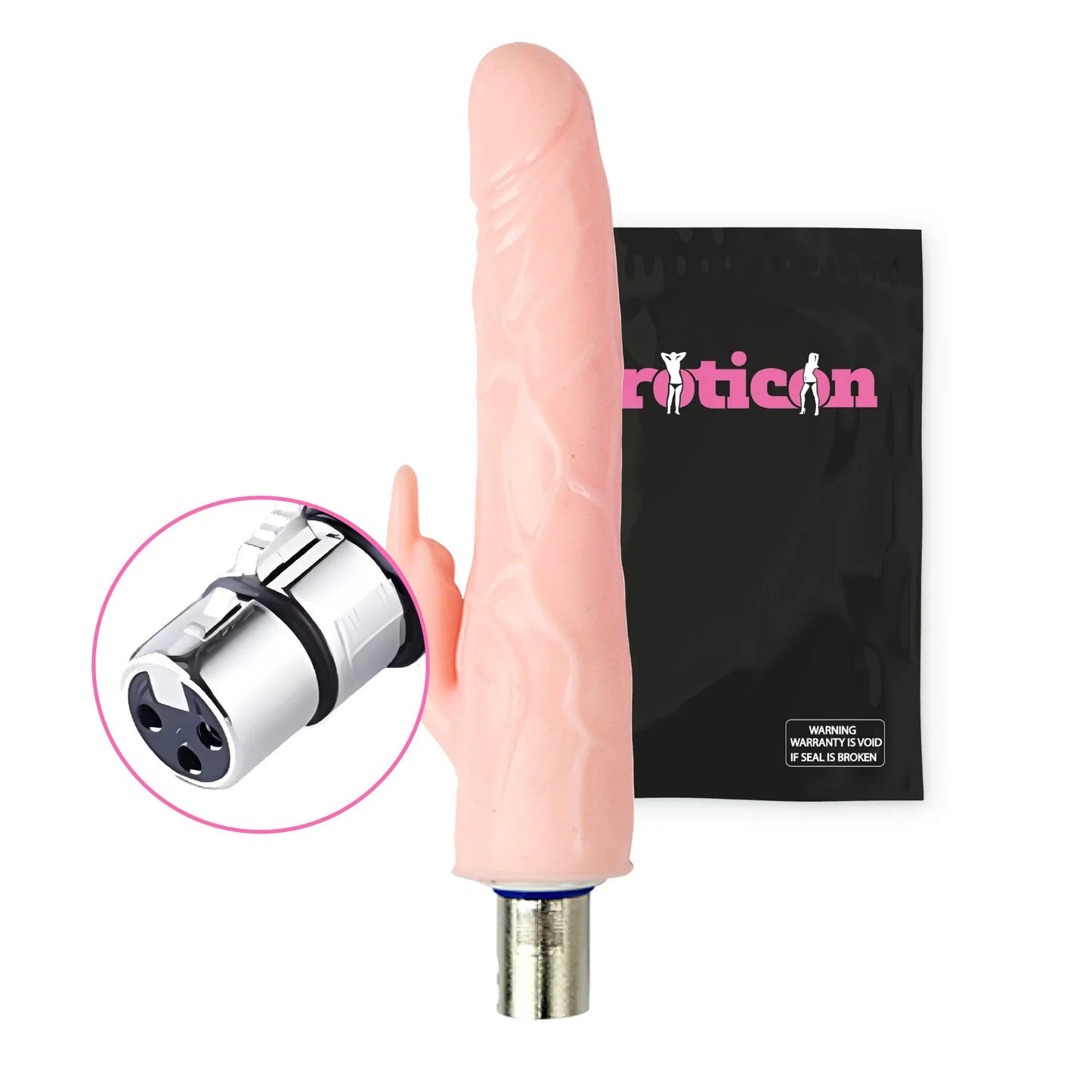 Dildo Rabbit Attachment 12.5cm White for Eroticon Sex Machine